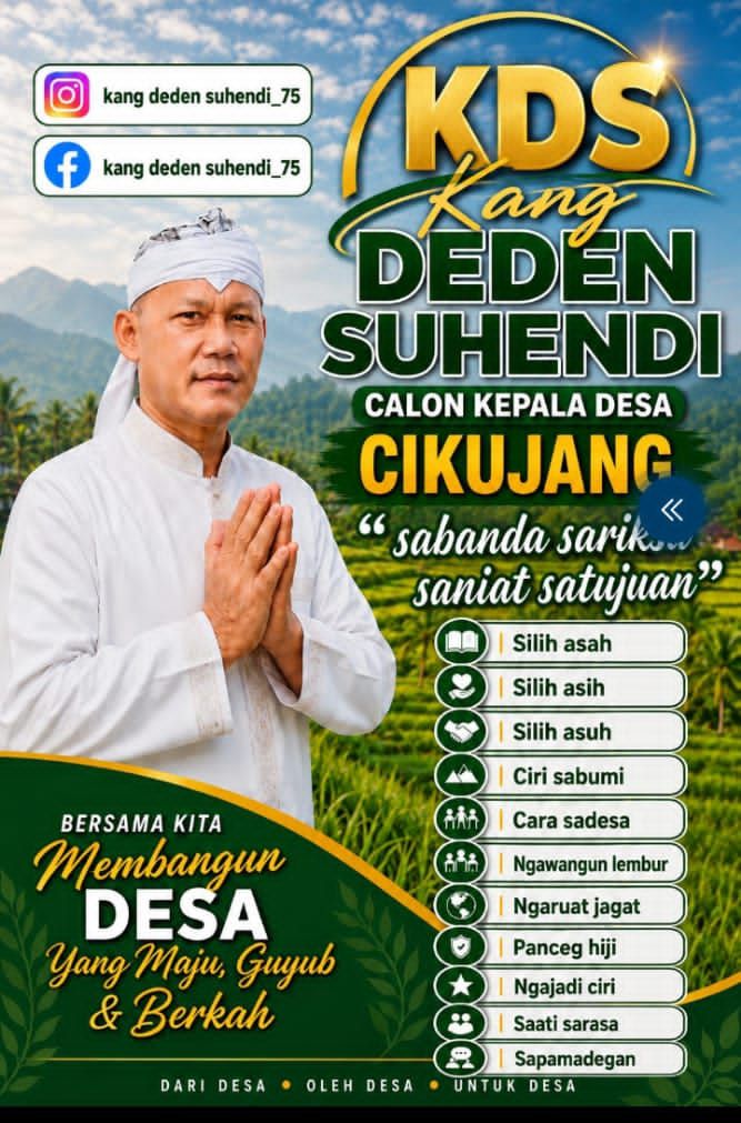 Maju di Pilkades 2026, Putra Daerah Asli Kang Deden Suhendi Siap Bawa Perubahan Nyata untuk Desa Cikujang
