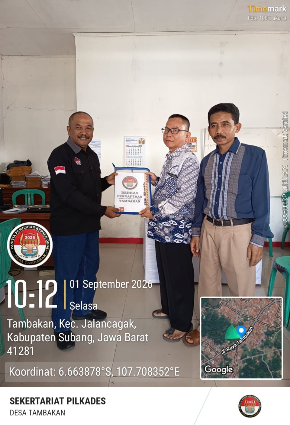 Kini Resmi Dede Hermawan Maju di Pilkades Tambakan 2026,Dengan Mengusung Moto 