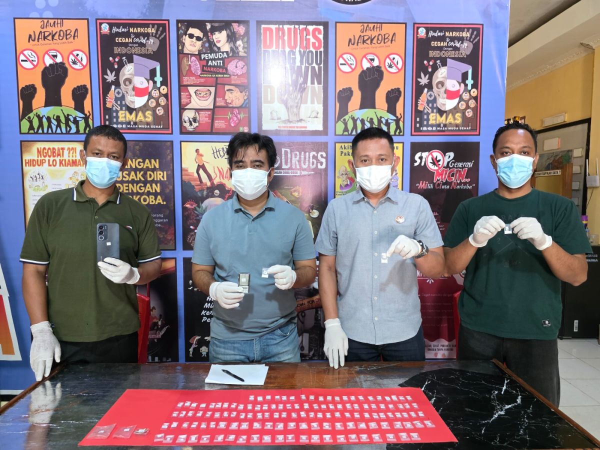 Satresnarkoba  Polres Morowali Utara berhasil sita 145 Peket Shabu serta amankan tujuh orang pelaku dalam sepekan