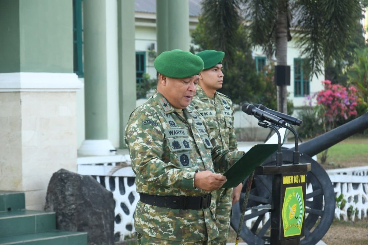 Danrem 143/HO Pimpin Upacara Haornas 2026, Bacakan Amanat Menpora RI