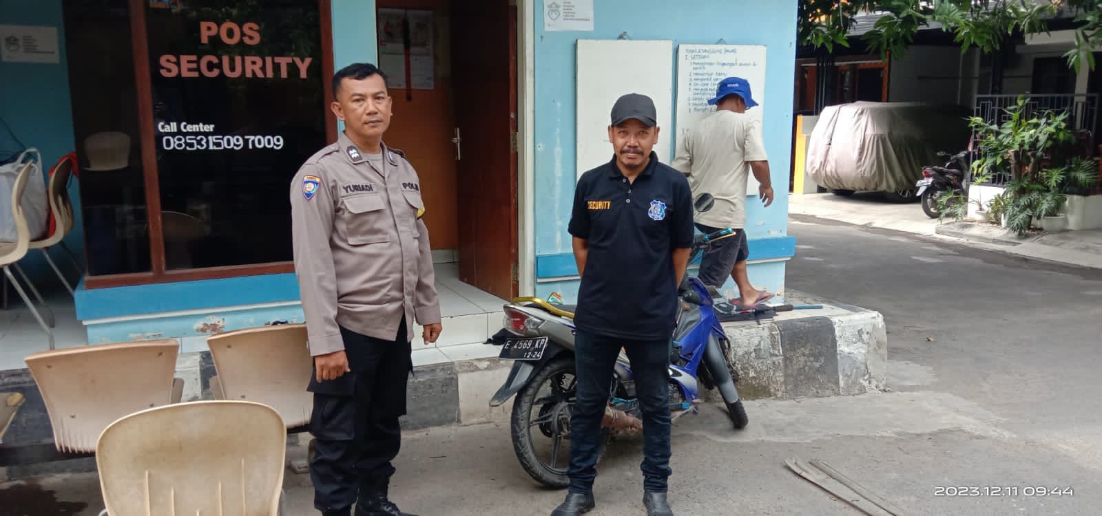 Ajak cooling down Pemilu damai, Polisi Sambang Petugas  Satpam