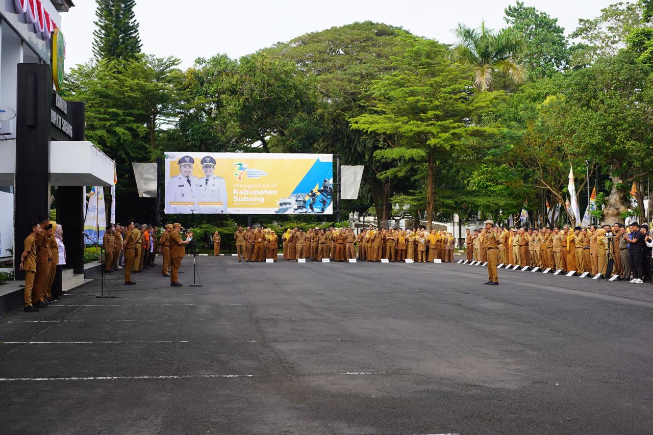 APEL GABUNGAN PERDANA PASCA IDUL FITRI, KANG REY TEGASKAN INFRASTRUKTUR JALAN HARUS TUNTAS DALAM 2 TAHUN