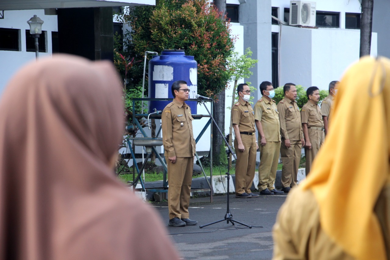 Apel Pagi, Kang Akur himbau berikan layanan terbaik saat Porprov berlangsung