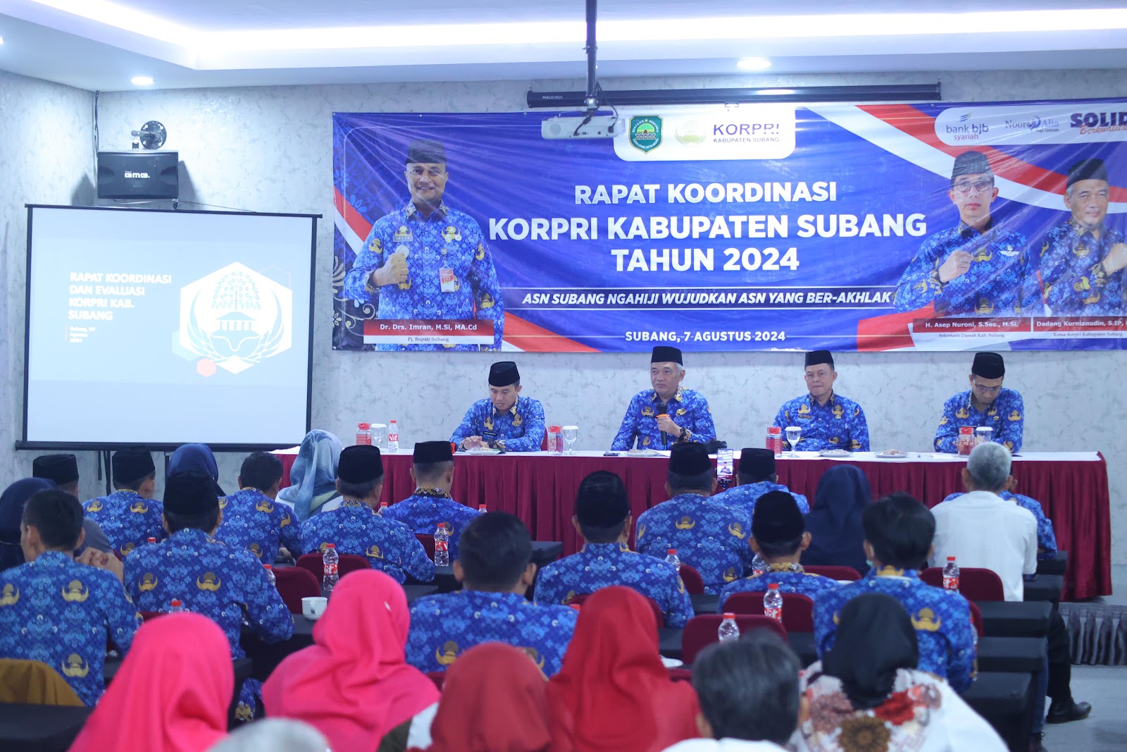 Asda III Setda Subang Buka  Agenda Rapat Koordinasi DP KORPRI  Tahun 2024l