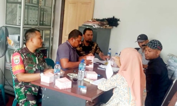 Babinsa Koramil 04/Plk, Hadiri Rapat Forum Konsultasi Publik