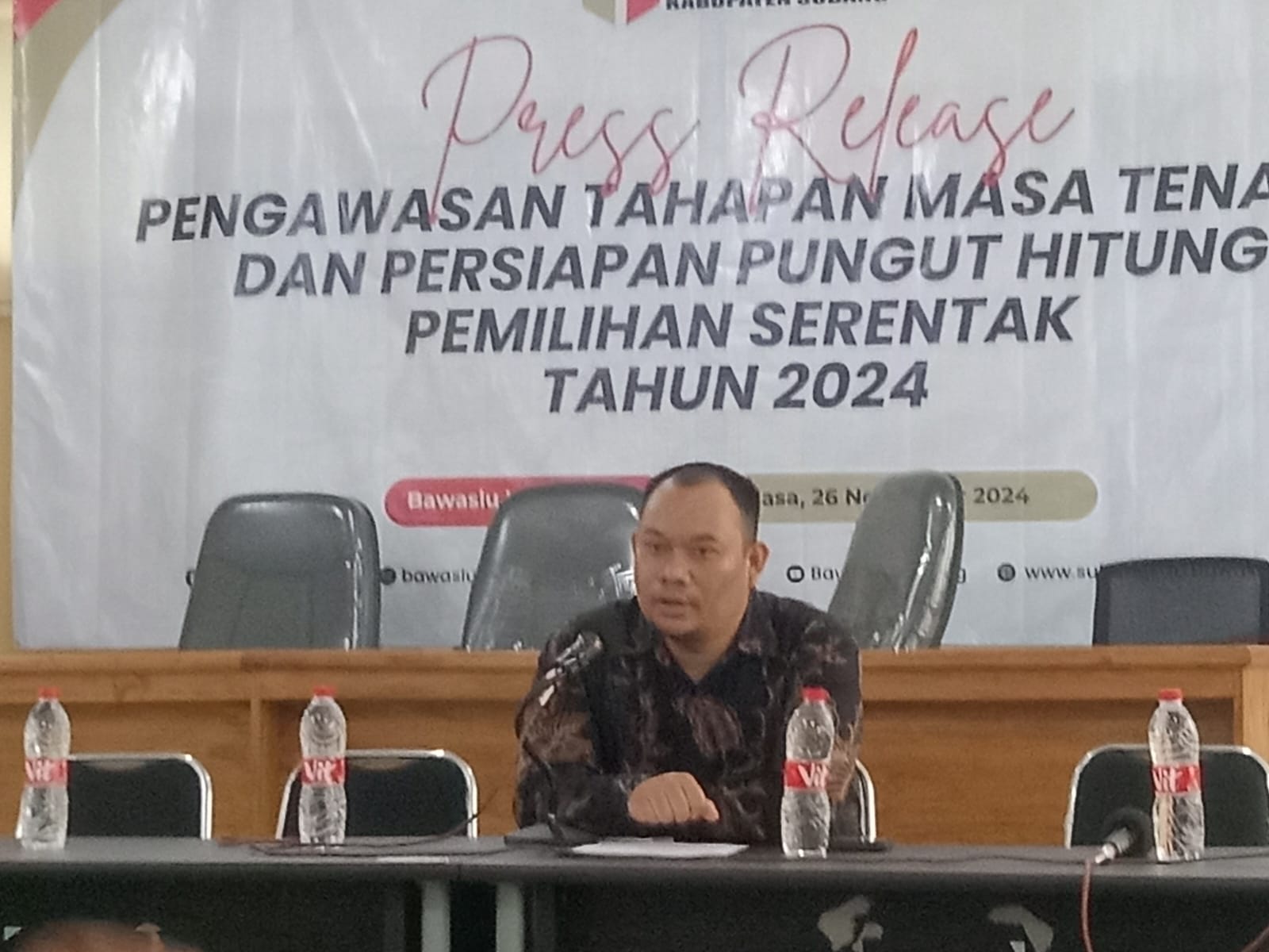 Bawaslu Kabupaten Subang Ingatkan KPU Kabupaten Subang Terkait Distribusi Logistik Pemilihan, Prosedur Pemungutan dan Penghitungan Suara