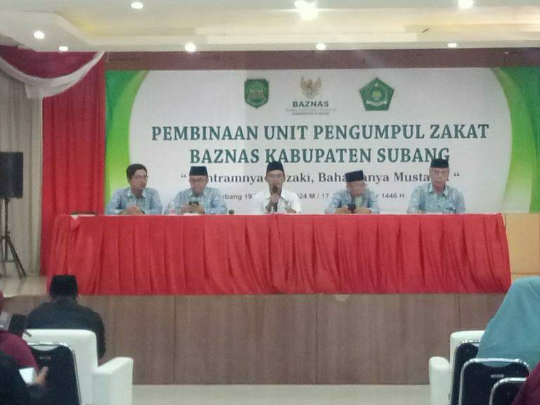 Baznas Subang Menggelar  kegiatan  Pembinaan Unit Pengumpulan Zakat (UPZ)