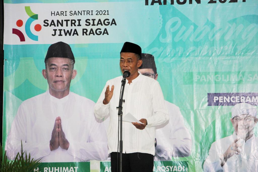 Bupati bersama Wakil Bupati Subang Hadiri Acara Peringatan Maulid Nabi Muhammad SAW dan hari Santri Nasional
