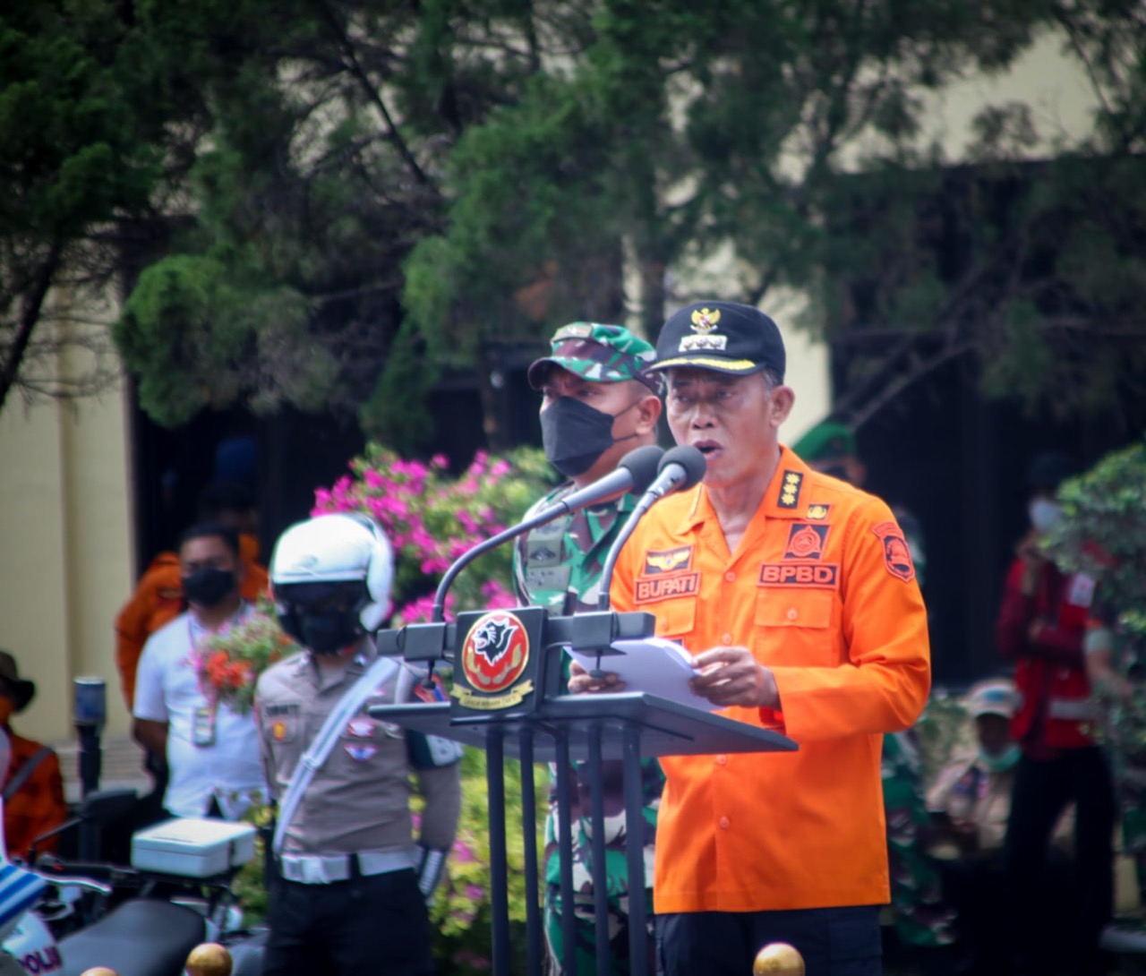Bupati Subang Hadiri Apel Siap Siaga Bencana,