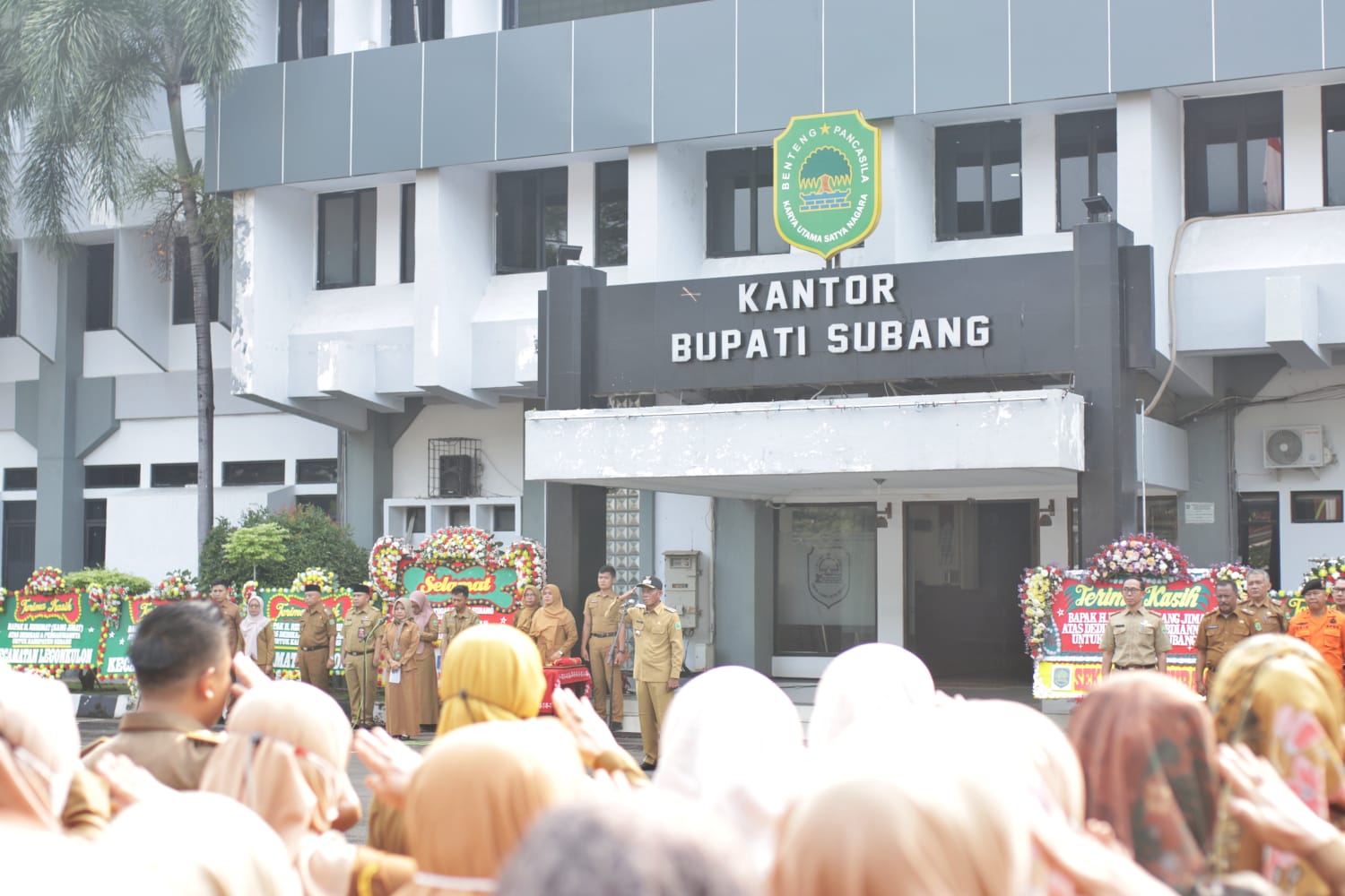Bupati Subang Kang Jimat Pimpin Apel Terakhir di masa jabatannya