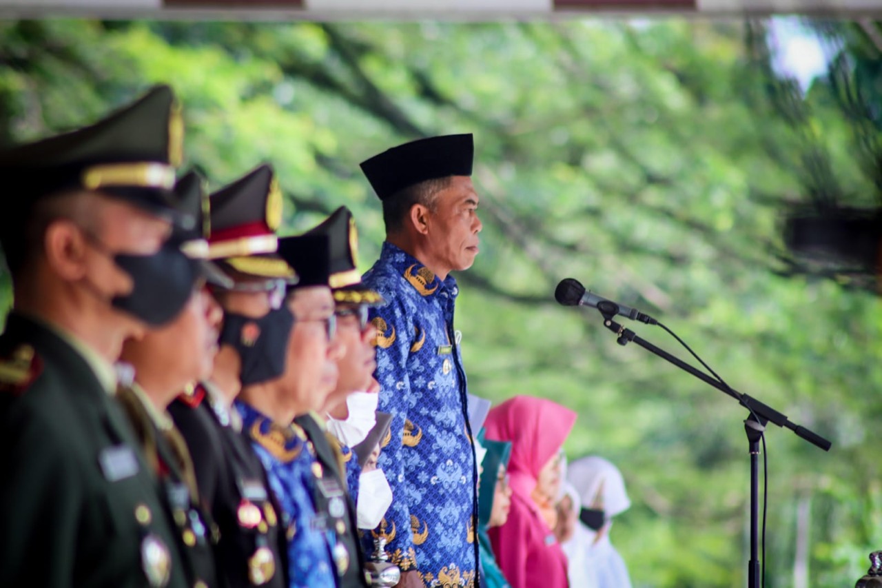 Bupati Subang Laksanakan Upacara HUT KORPRI Ke-77,HGN Dan Hari Kesehatan Nasional