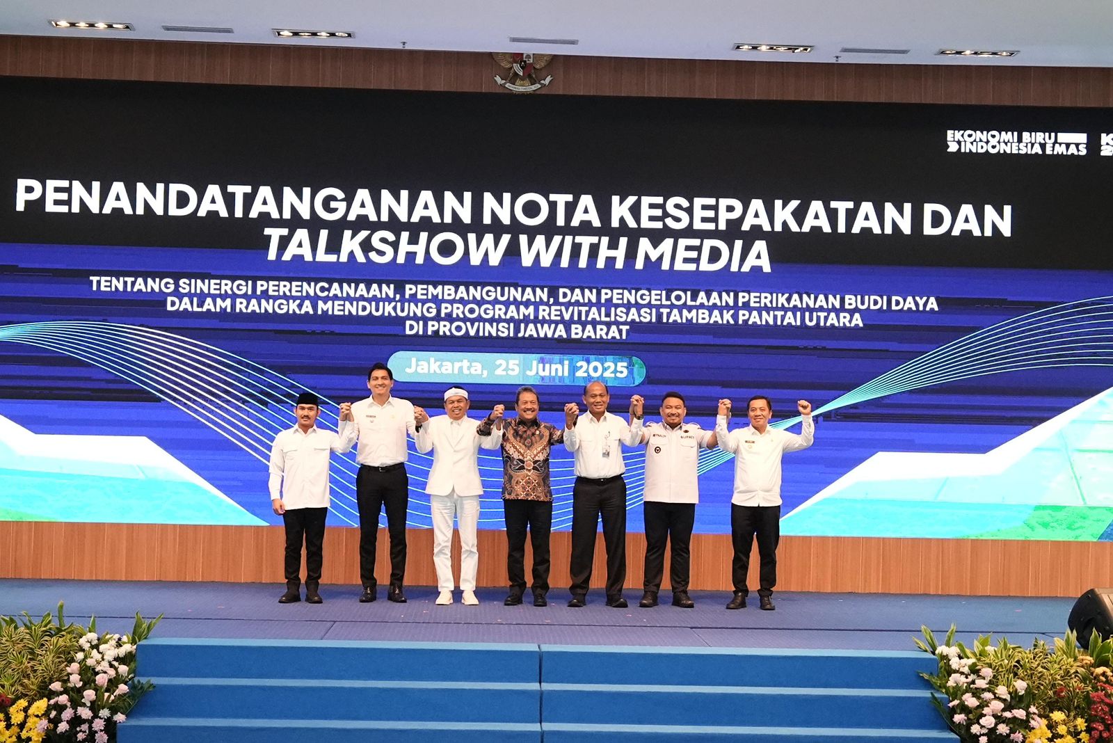 Bupati Subang Tandatangani MoU Revitalisasi Tambak Pantura,Tegaskan Dukungan Subang Untuk Swasembada Pangan