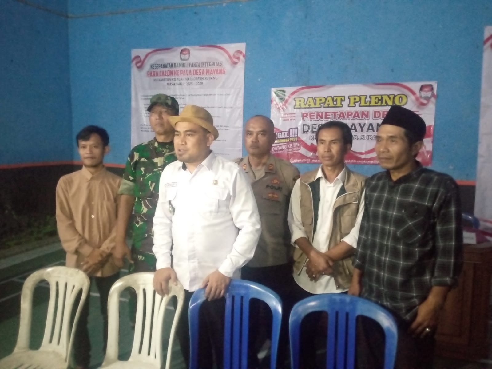 Camat Cisalak Pimpin Rapat Deklarasi Damai Pilkades Di Desa Mayang