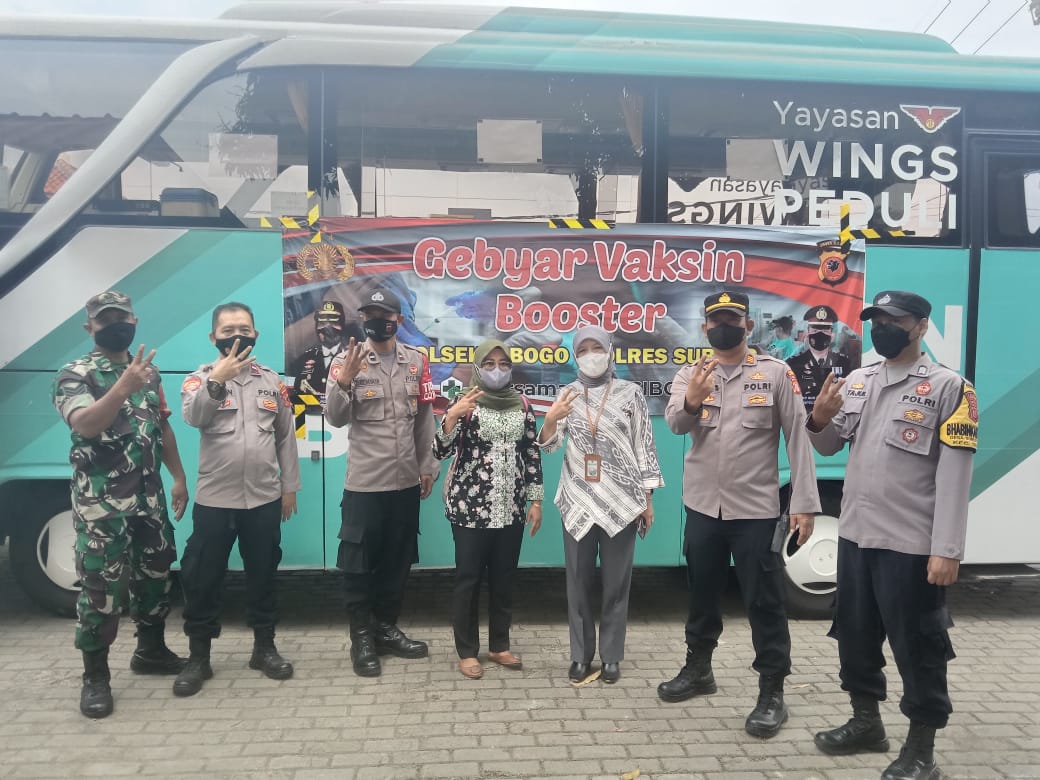 Capaian Vaksinasi Diwilayah Hukum Polsek Cibogo Tertinggi Di Kab. Subang
