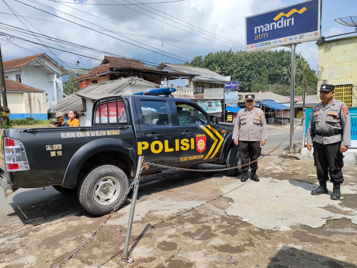 Cegah C3 Patroli Polsek Tanjungsiang, sambangi Perbankan untuk memastikan keamanan diwilayahnya