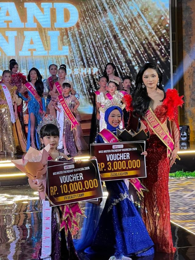 CHAIRA KHALIFANI YAHYA Harumkan Nama Kabupaten Subang  Sabet 2 Gelar Juara Di Kejuaraan  Tingkat Nasional Miss Friendship Indonesia (MFI) 2026