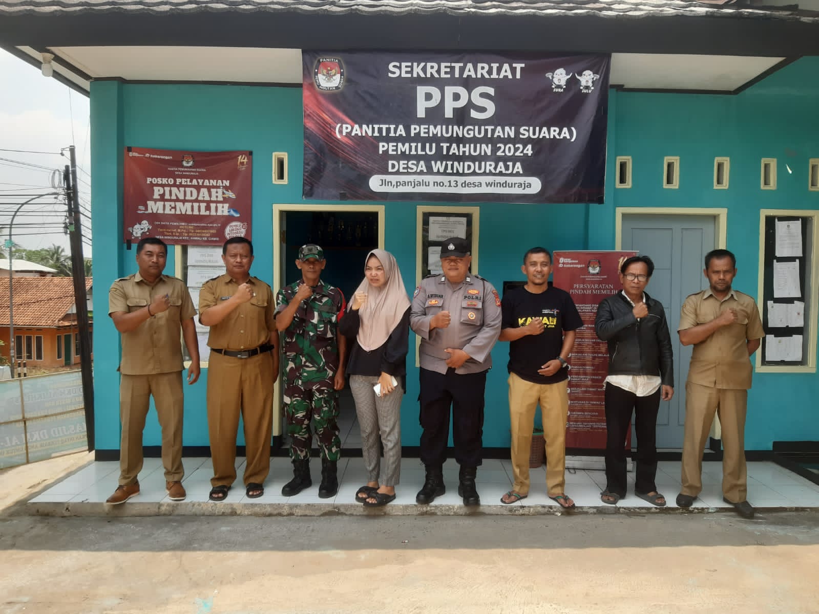 Ciamis : Ops Mantap Brata, Polisi  Koorkom di Winduraja Beri Imbauan Kamtibmas