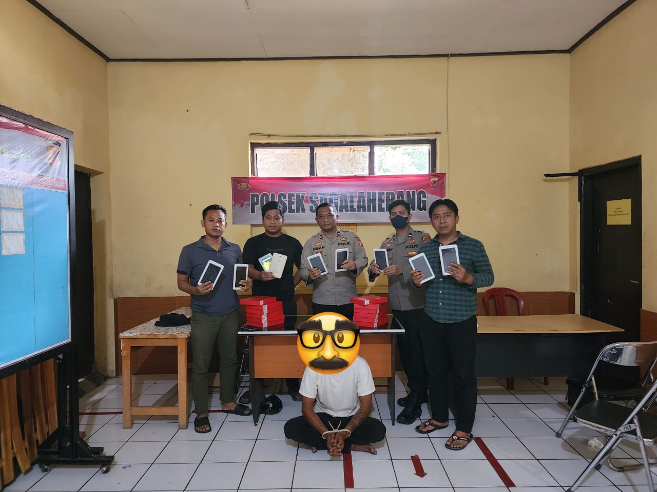 Dalam Waktu 2 Jam Pelaku Pencurian Tablet Milik SD Leles Dibekuk Polisi