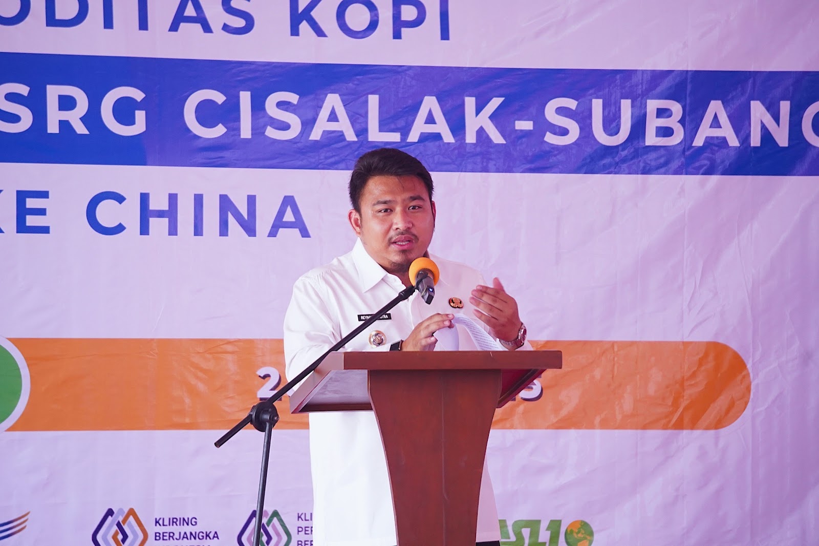 DAMPINGI WAMENDAG LEPAS EKSPOR KOPI, KANG REY YAKIN INI SIMBOL KEMAJUAN PERTANIAN DAN PERDAGANGAN SUBANG