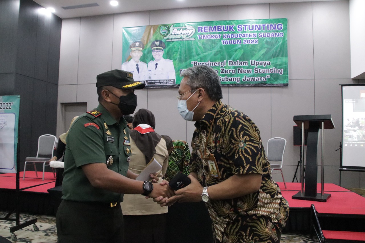 Dandim 0605/Subang Hadiri Rembuk Stunting Tingkat Kabupaten Subang