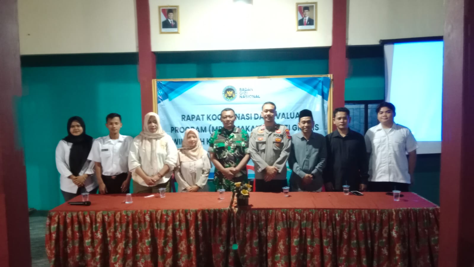 Danramil Gesi Hadiri Rakor dan Evaluasi Program MBG di Bulan Pua