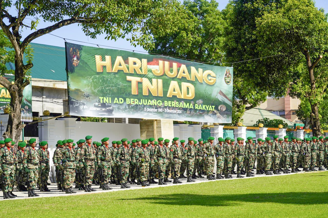Danrem 143/HO Pimpin Upacara Peringatan Hari Juang TNI di Makorem 143/HO