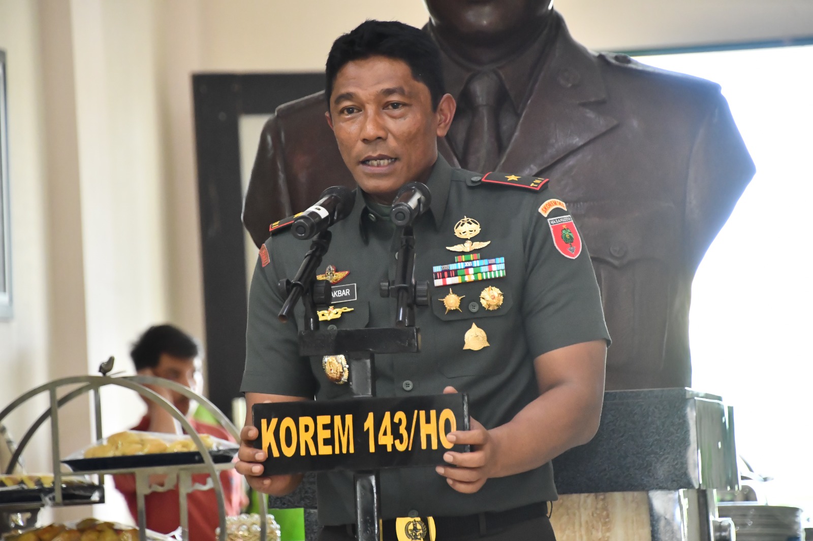 Danrem 143/HO Terima Kunjungan Kerja Pj. Gubernur Sultra
