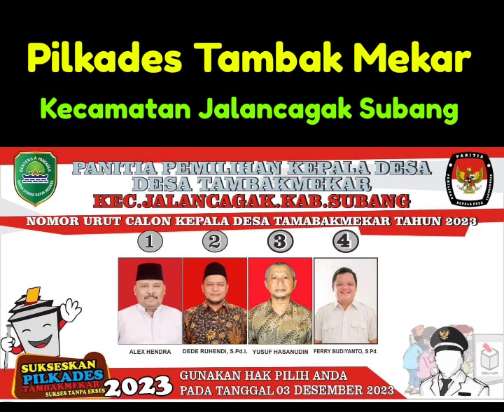 Dede Ruhendi Raih Kembali Pilkades Tambak Mekar 2023