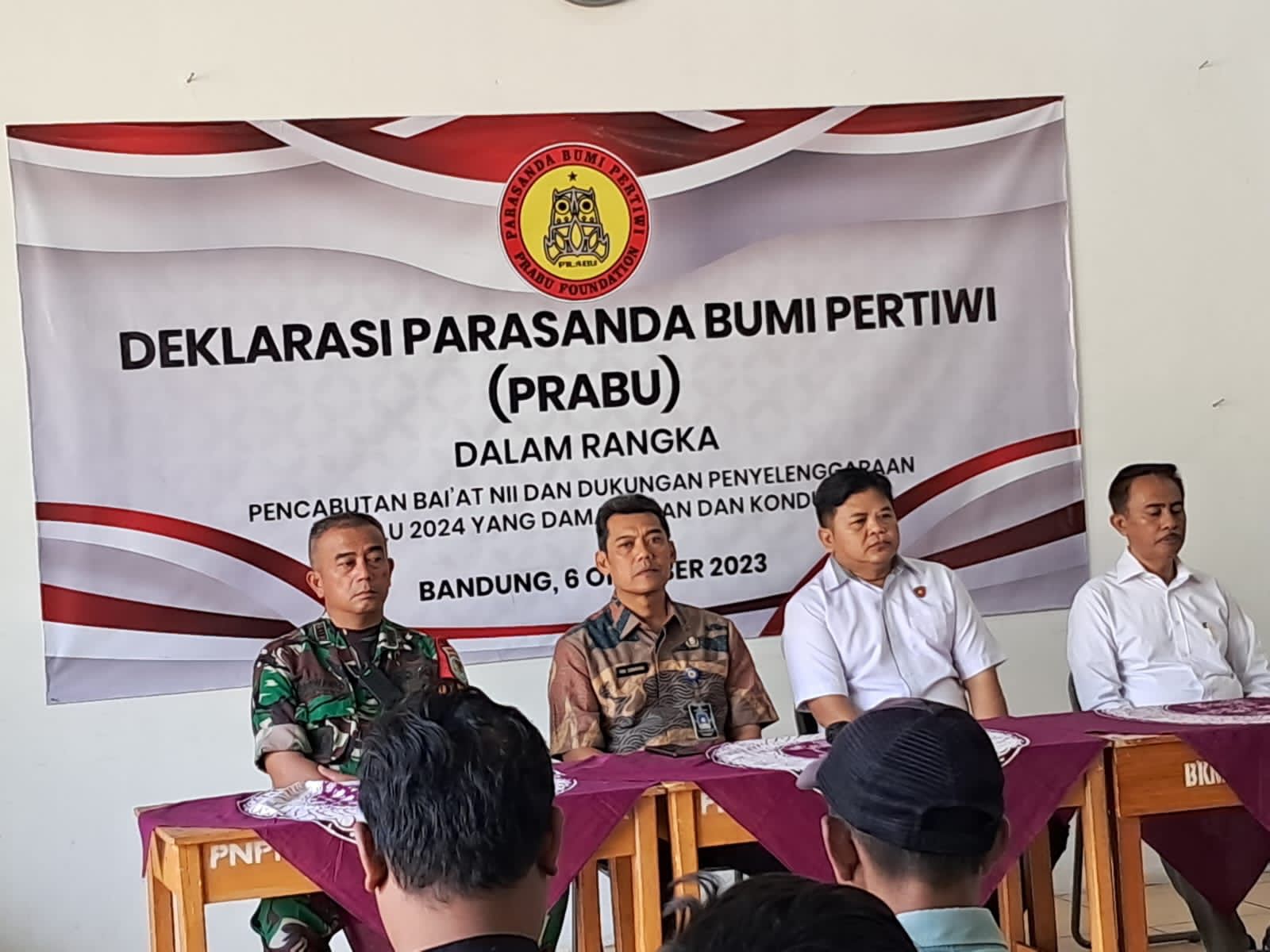 DEKLARASI PENCABUTAN BAI’AT NEGARA ISLAM INDONESIA (NII) DAN DUKUNGAN PENYELENGGARAAN PEMILU 2024 YANG DAMAI, AMAN DAN KONDUSIF