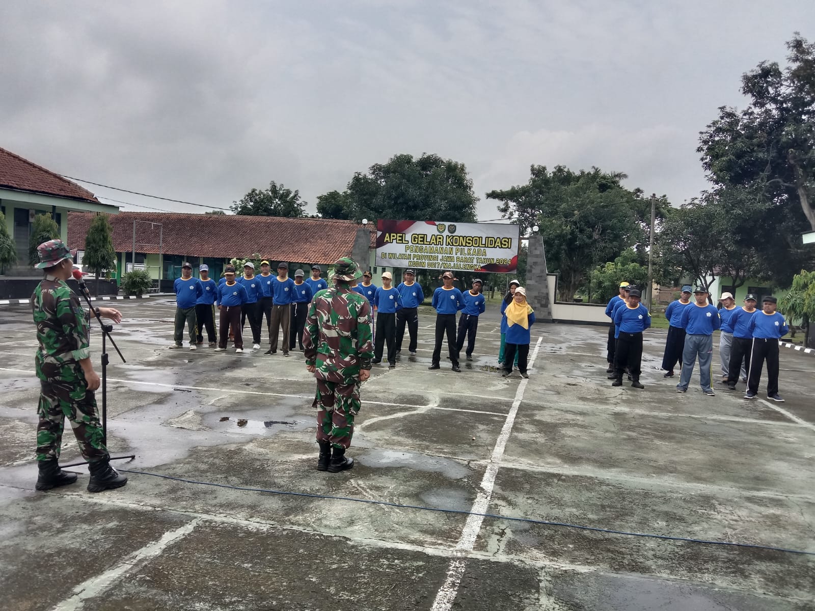 DPC FKDT Kab.Majalengka bekerja sama dengan KODIM 0617/Majalengka menyelenggarakan latihan calon satuan tugas (Satgas) DPC FKDT