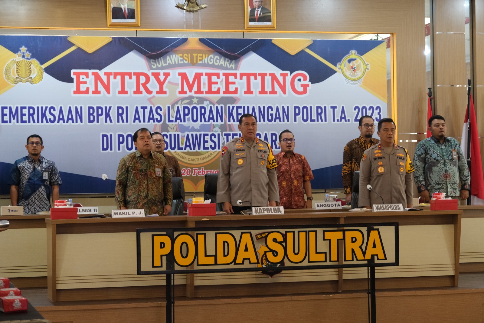 Entry Meeting, Badan Pemeriksa Keuangan (BPK RI)  Periksa Laporan Keuangan di Polda Sultra