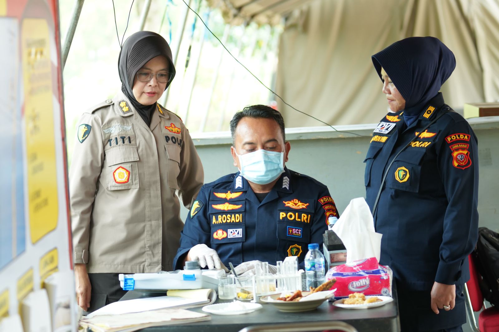 Foodsafety Bid Dokkes Polda Jabar Pada Operasi Aman Bacuya Piala FIFA U17