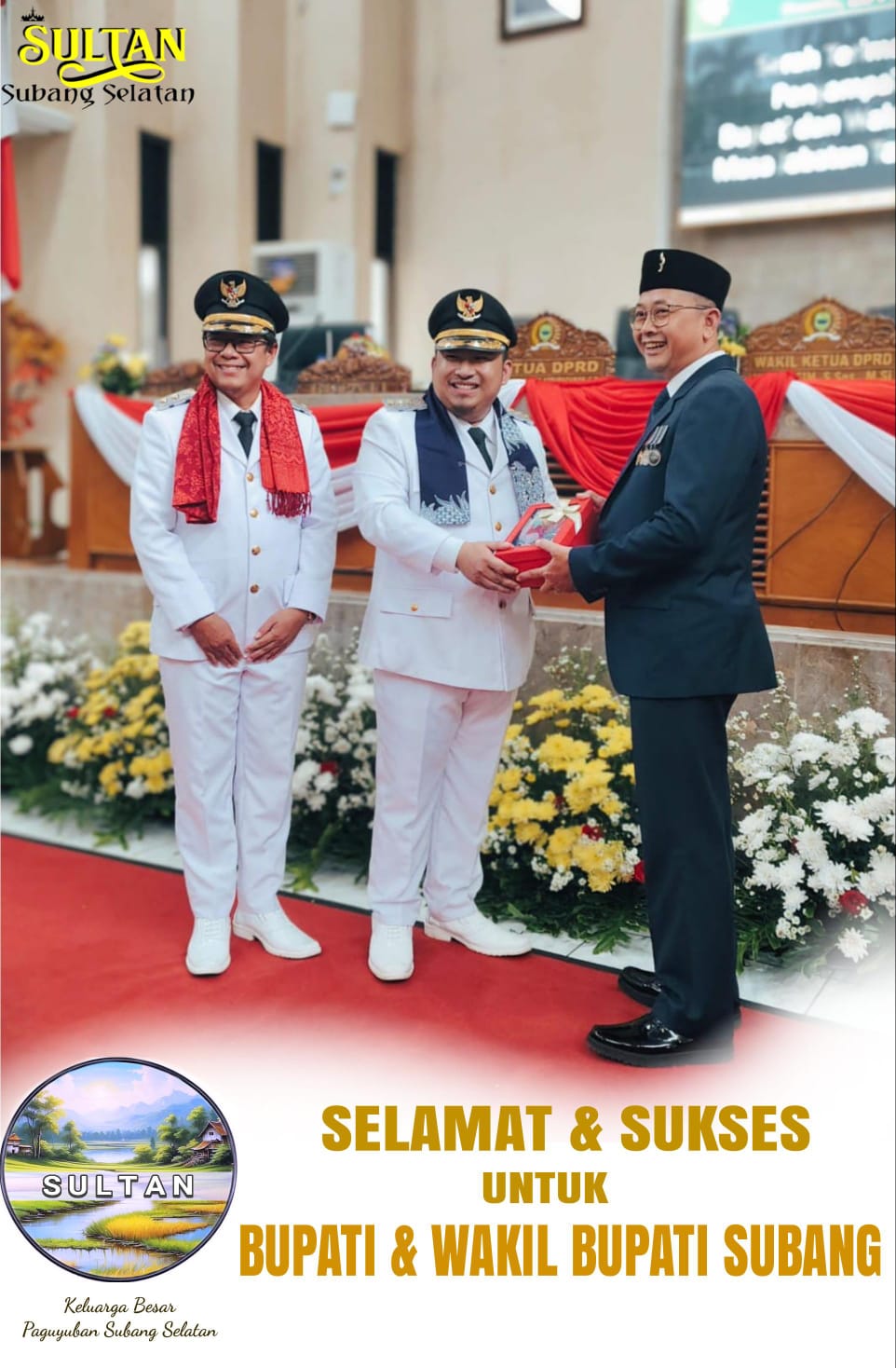 Forum  pemantau Kebijakan Publik Subang (FPKP) Subang  Mengucapakan  SELAMAT ATAS Di LANTIkNYA BUPATI DAN WAKIL BUPATI KAB SUBANG (2025    _  2030)   Ketua    Kayur      Pembina  A Suratman