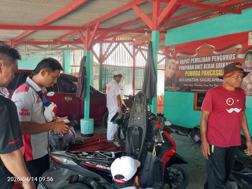 GEBYAR SERPIS DAN OLI GRATIS DARI PD LIMA MOTOR, WARGA SAGALAHERANG KALER SANGAT TERBANTU