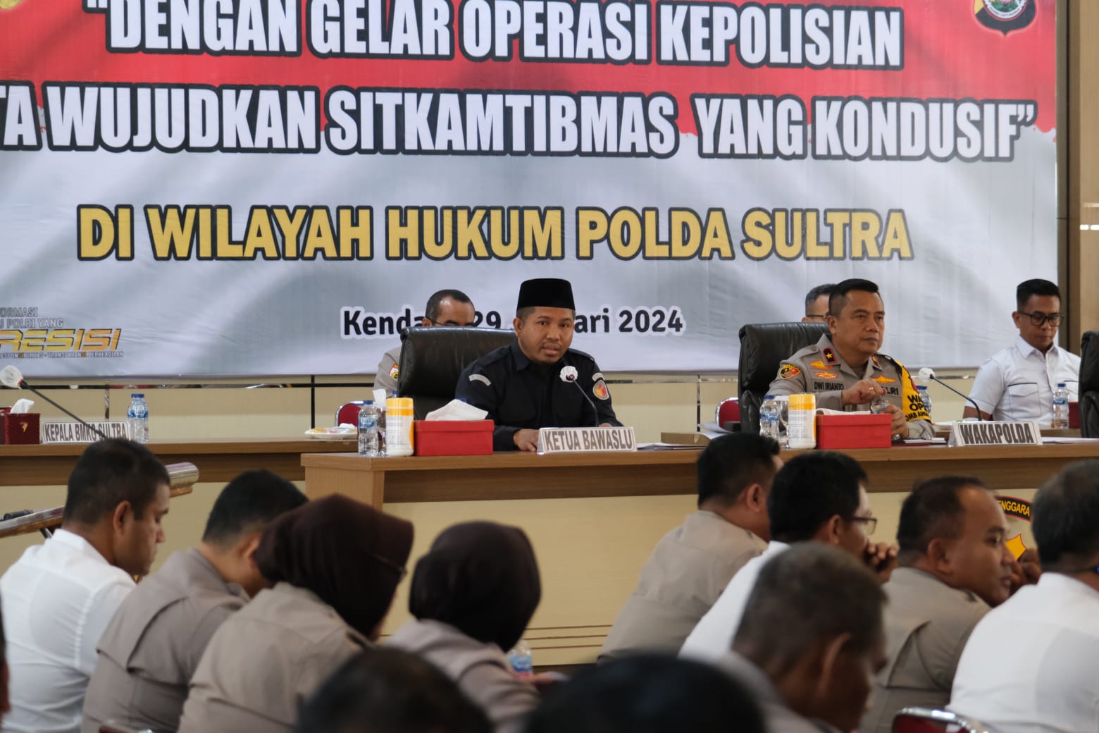 Gelar Operasional Polda Sultra, Bahas Agenda Kamtibmas Pemilu 2024 Yang Semakin Dekat