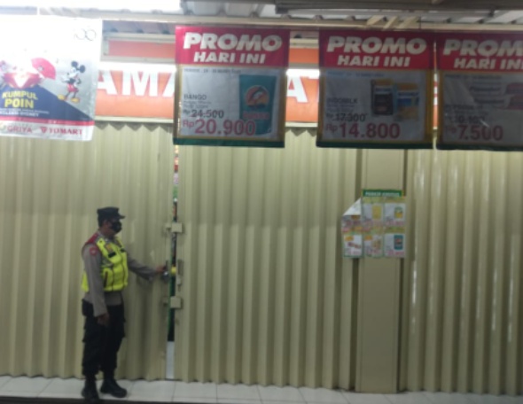 Giat Patroli Obvit Warung Modern Waralaba di Wilayah hukum Polsek Tanjungsiang