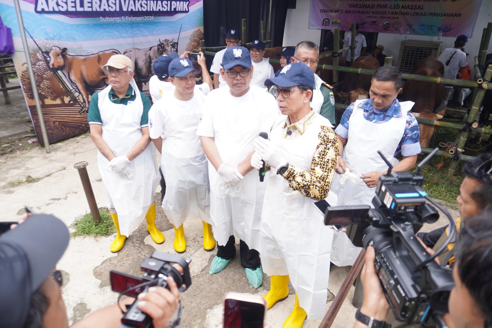 HADIRI AKSELERASI VAKSINASI PMK, SEKDA SUBANG TEGASKAN JAGA STOK DAGING BERKUALITAS JELANG RAMADHAN 2026