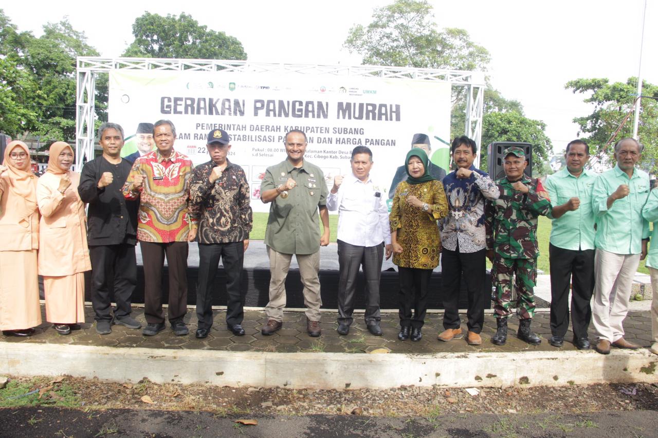 Hadiri Gerakan Pangan Murah, Pj Bupati Subang: Kenapa sampai beras itu bisa naik di subang?