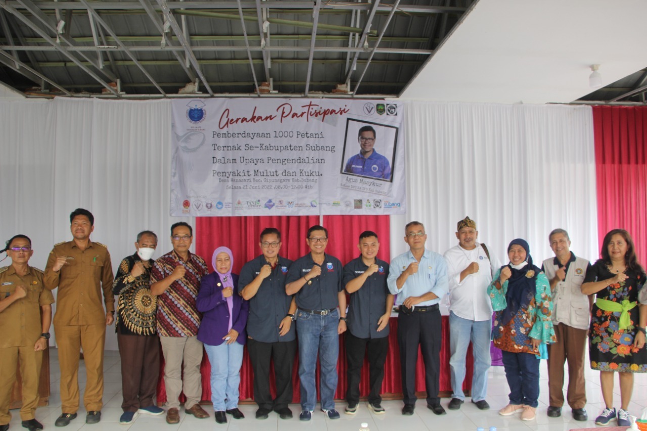Hadiri Gerakan Partisipasi Pemberdayaan 1000 Petani Ternak  KANG AKUR : SUBANG MERUPAKAN DAERAH TRANSIT
