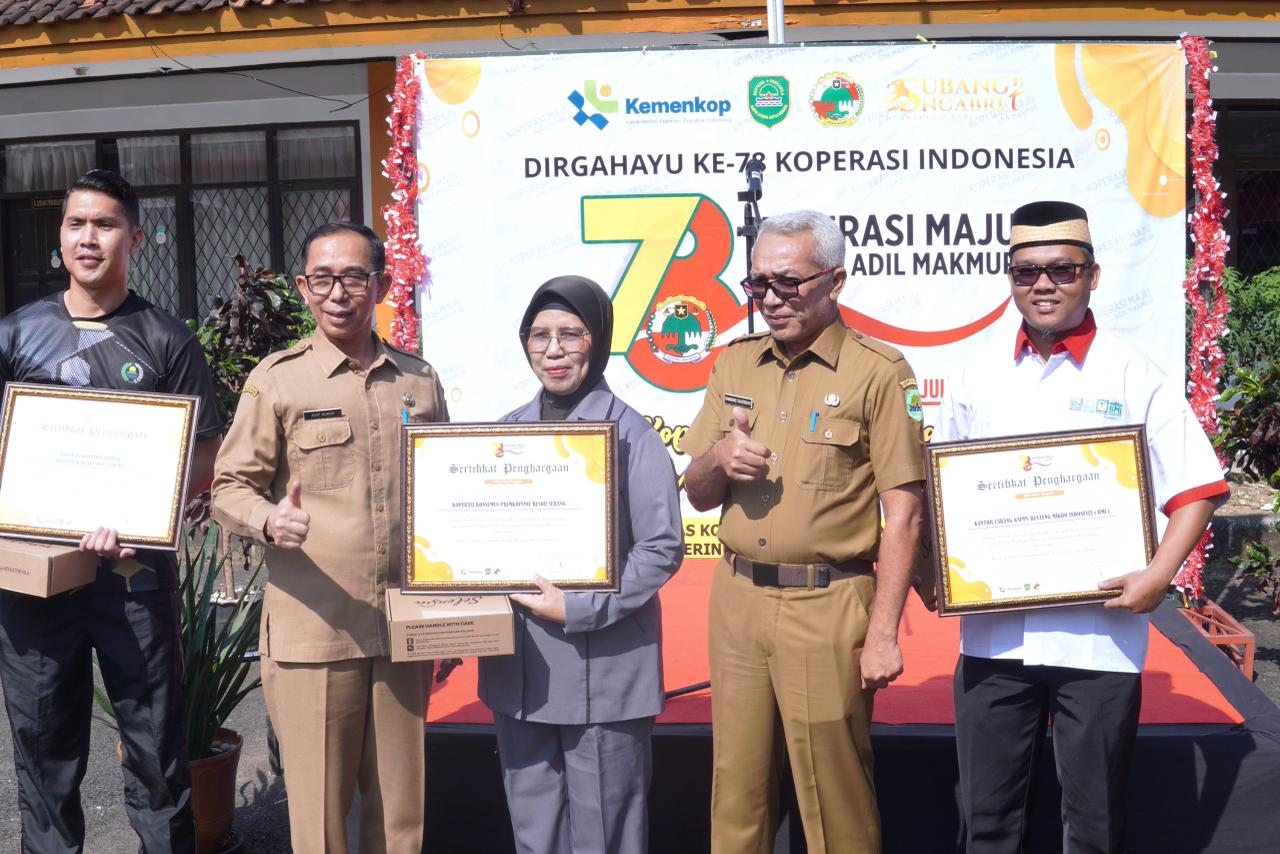 HADIRI HARI KOPERASI KE-78, SEKDA SUBANG: DORONG SEMANGAT GOTONG ROYONG DAN EKONOMI KERAKYATAN
