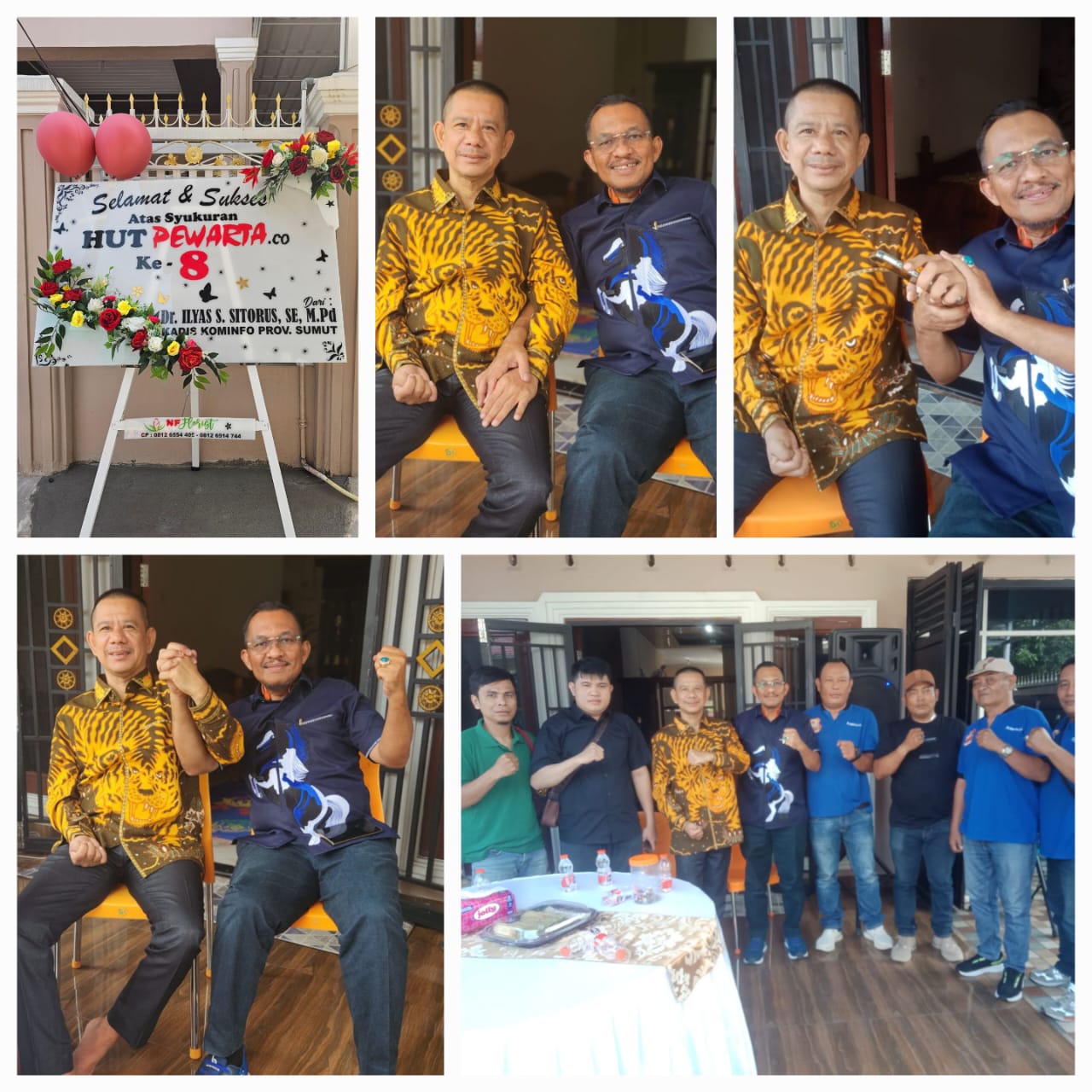 Hadiri HUT ke- 8 Pewarta, Kadiskominfo Sumut: Terus Berkarya dan Menginspirasi
