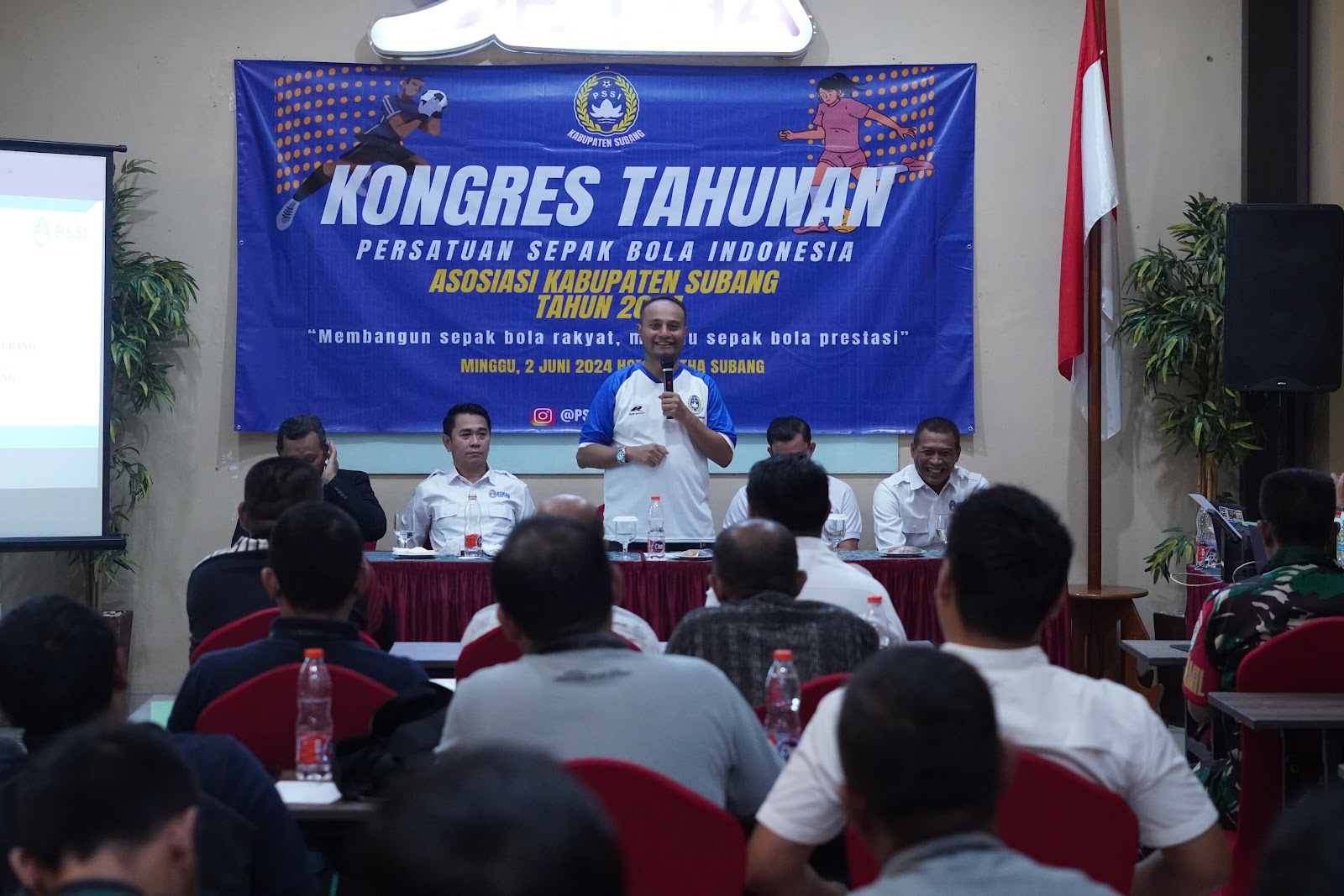 Hadiri Kongres Tahunan PSSI Subang, Pj. Bupati Tekankan Statuta Harus Jadi Acuan