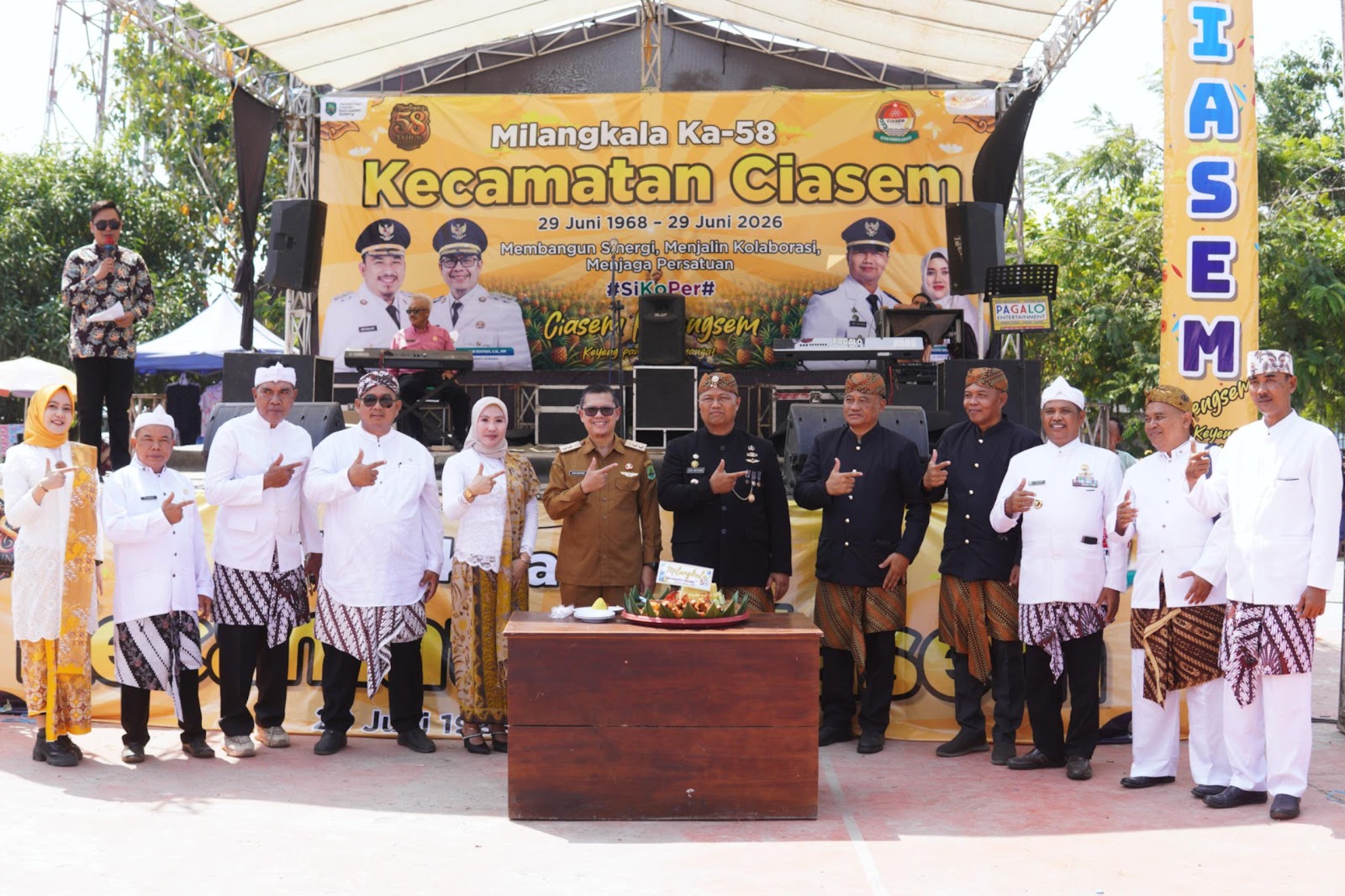 HADIRI MILANGKALA KECAMATAN CIASEM, KANG AKUR AJAK JADIKAN MOMENTUM REFLEKSI PEMBANGUNAN