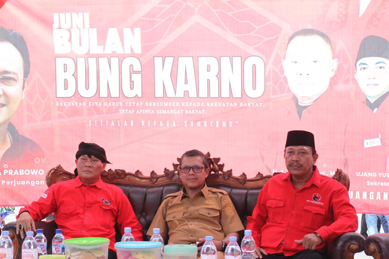 HADIRI PERINGATAN JUNI BULAN BUNG KARNO,WAKIL BUPATI SUBANG KANG AKUR TEKANKAN PERSATUAN DEMI KEMAJUAN SUBANG