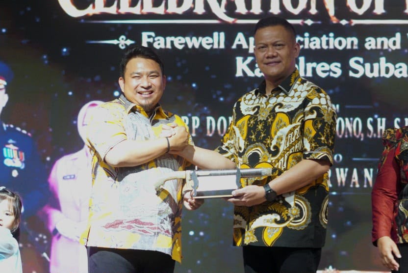 HADIRI PISAH SAMBUT KAPOLRES SUBANG, KANG REY TEGASKAN KOMITMEN PERKUAT SINERGITAS