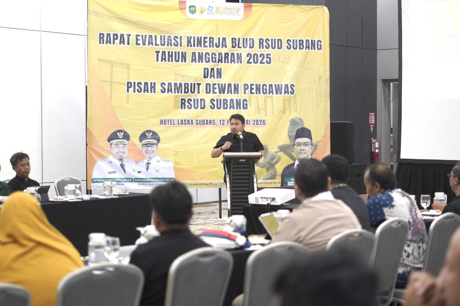 HADIRI RAPAT EVALUASI BADAN LAYANAN UMUM DAERAH (BLUD) RSUD SUBANG, KANG REY TEGASKAN RSUD SUBANG ITU TENTANG PELAYANAN