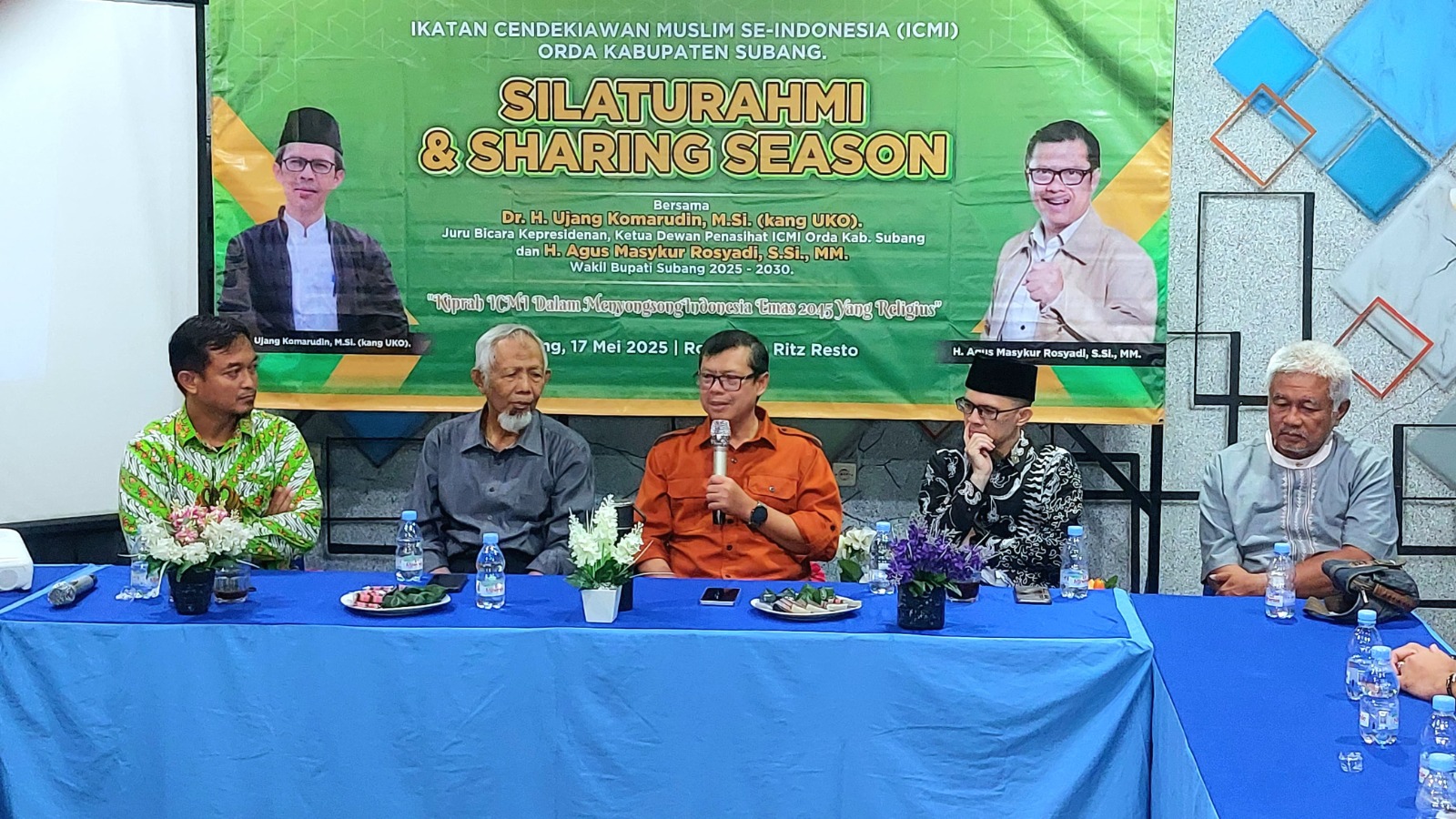 HADIRI SILATURAHMI DAN SHARING SESSION, KANG AKUR AJAK ICMI SUBANG TURUT KONTRIBUSI GAGASAN YANG KONSTRUKTIF UNTUK KABUPATEN SUBANG