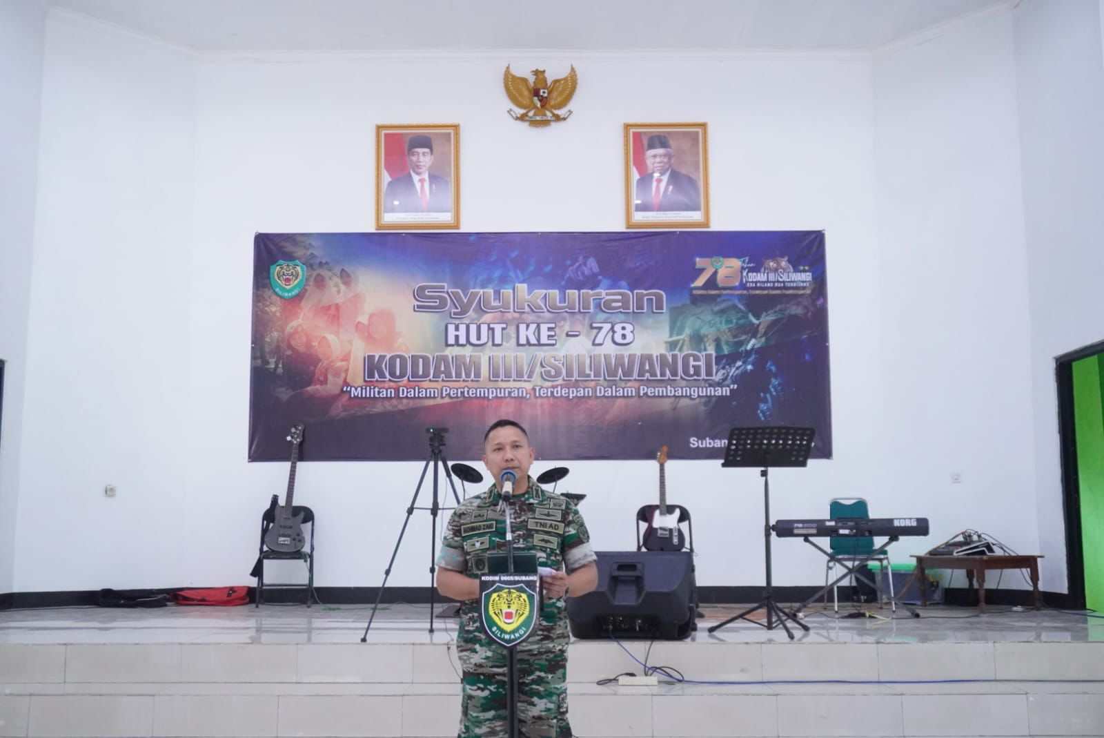Hadiri Syukuran HUT ke- 78 KODAM III / SILIWANGI, Sekda Subang Apresiasi Sinergi TNI & Pemkab Subang