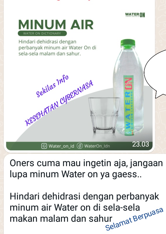 Hidup Sehat Bersama Water ON