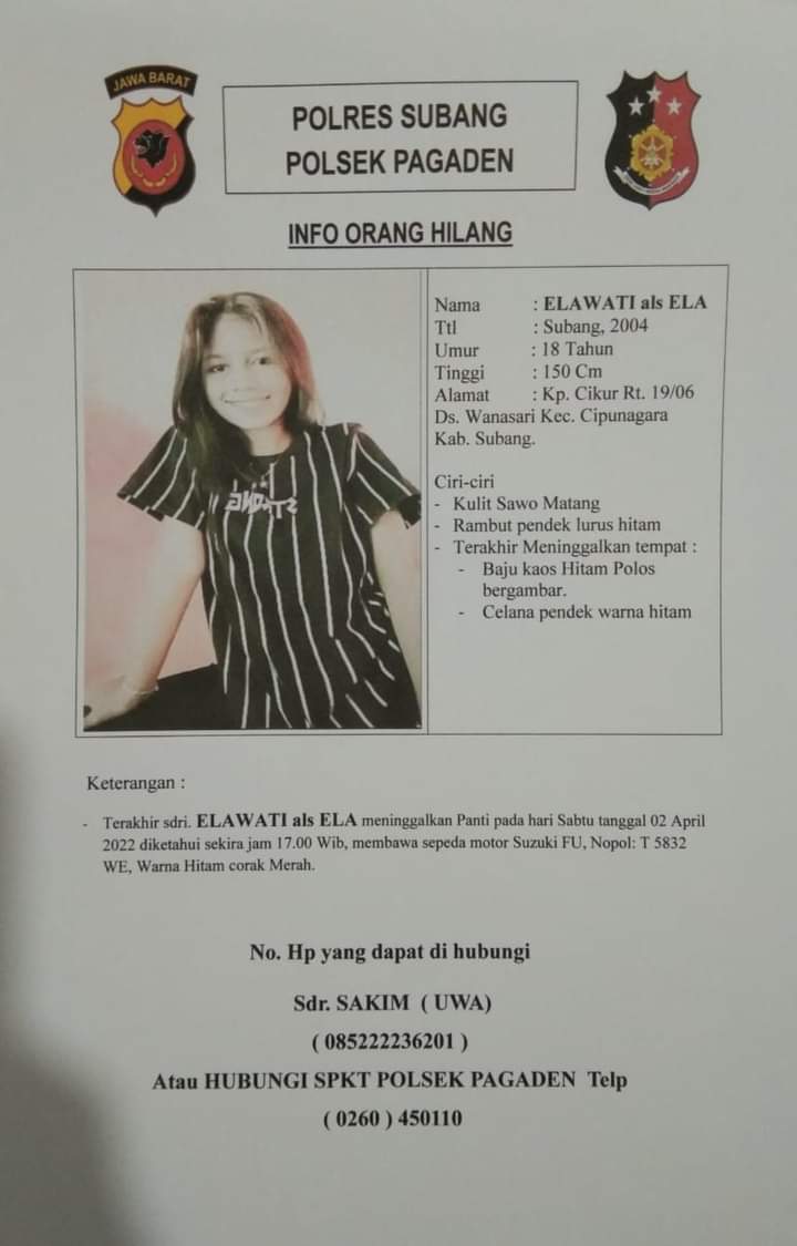 Info Orang Hilang